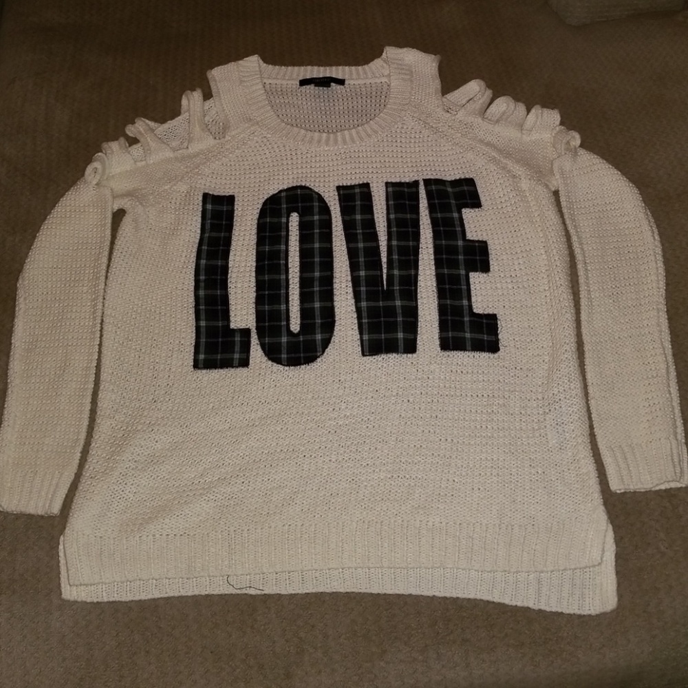 Ladies size small Forever 21 Love sweater